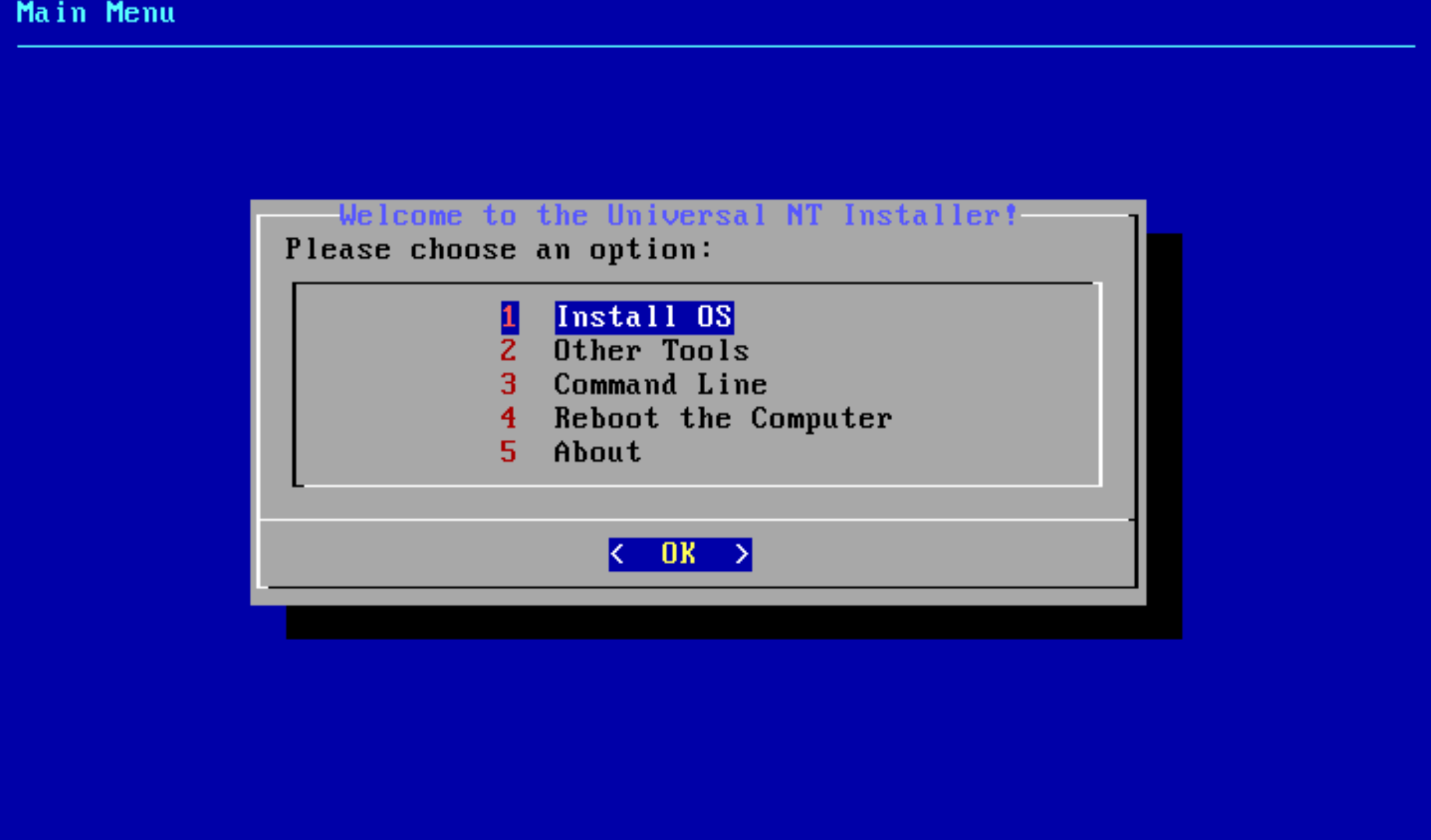 The UNT Installer.