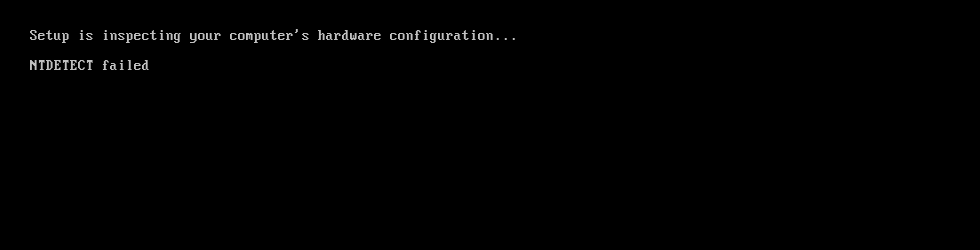 NTDETECT is missing.
